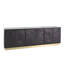 Forest Long Cabinet-Charcoal Leather