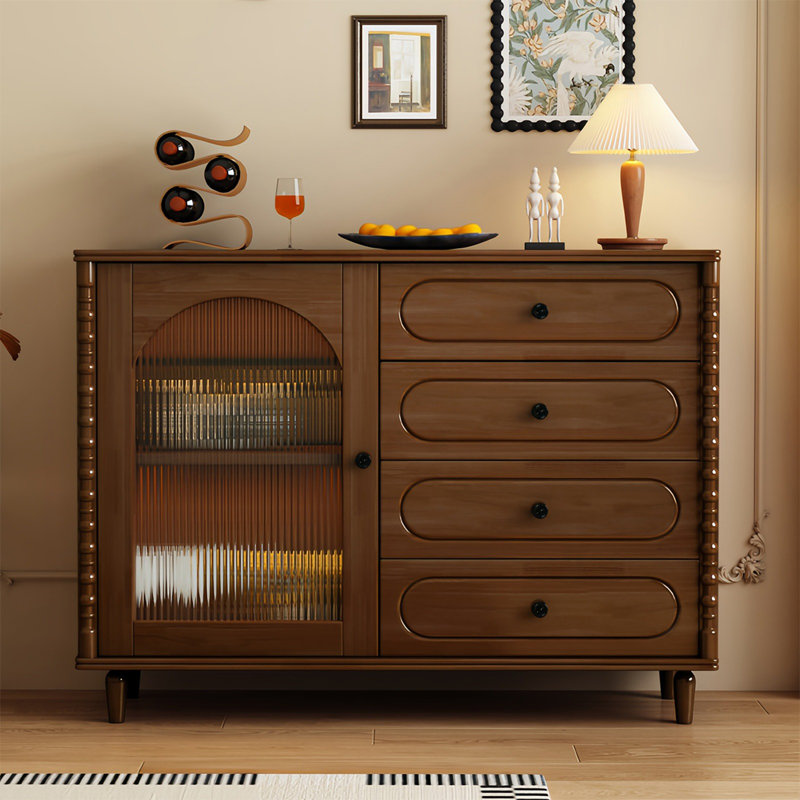 Buffet de rangement de style nordique, Noyer