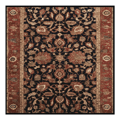 Tapis brun lavable à la machine