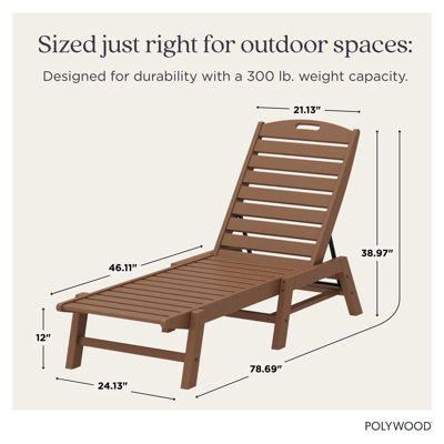 POLYWOOD Nautical Chaise