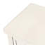 Console étroite, canapé mince avec trois tiroirs de rangement et tablette inférieure (blanc ivoire)-1536736570