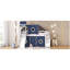 Lit mezzanine simple avec tente et tour-1354145660