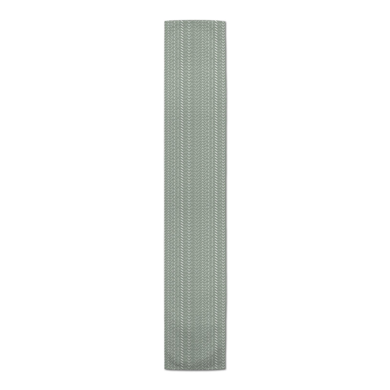 Chemin de table Foltz, 90 po x 16 po, Vert