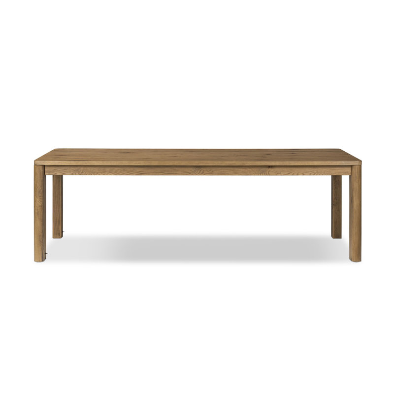 Weymouth 96'' Extendable Dining Table, Resawn Worn/Brushed Brass