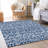 Premium Machine Washable Prisco Navy Rug-647398852