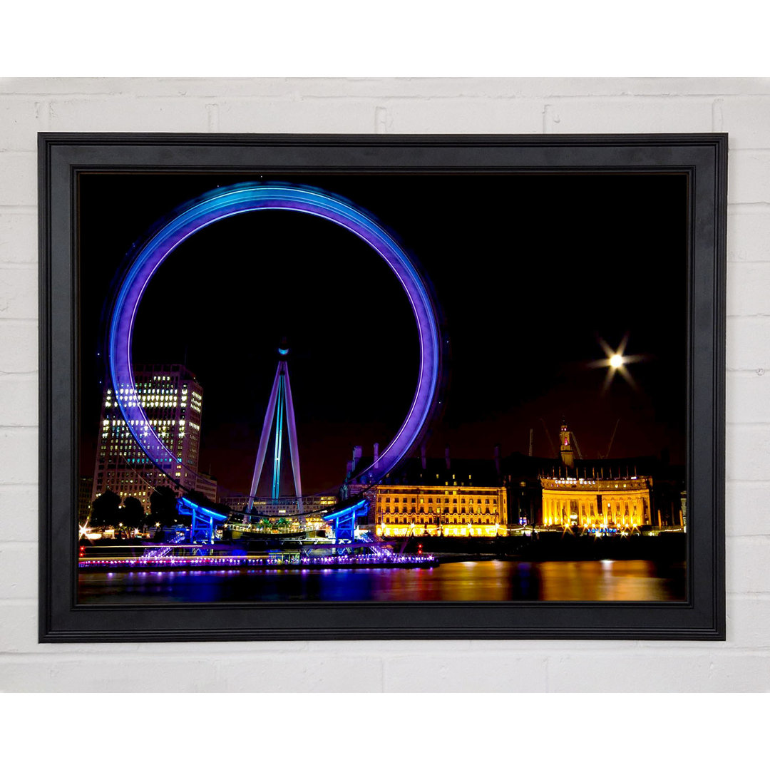 London Eye Speed Nights - Einzelne Bilderrahmen Kunstdrucke