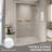 44-48 In. W X 72 In. H Double Sliding Shower Door, Semi-Frameless Bypass Bathroom Sliding Door With 1/4" (6Mm) Tempered Glass For Walk-In Shower, Brushed Nickel 24D03-48BNX-122371730