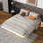 Modern Low Profile Platform Bed With LED Lights-729449583-724381365