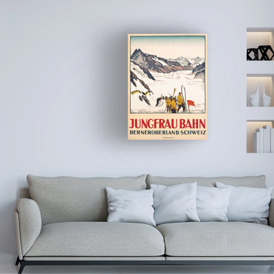 Emil Cardinaux Jungfrau Bahn, 1928 Canvas Art