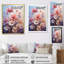 Impression romantique sur toile, "Pink Wildflowers"-1901996331-1901996325