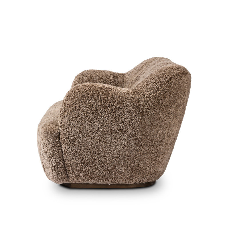 Julius Sofa - 60", Taupe Shearling