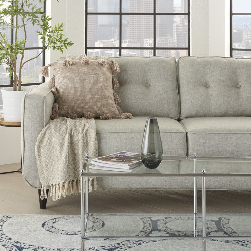 Housse de coussin carré et insert, Beige