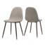 Ensemble de 2 chaises de salle à manger rembourrées en tissu Mid-Century-553176567-553176564