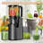 Juicer Machines With 5.4" Large Feed Chute, 400w Cold Press Juicer For Whole Vegetables And Fruits, Slow Masticating Juicer Easy To Clean Juice Extractor Machine High Juice Yield