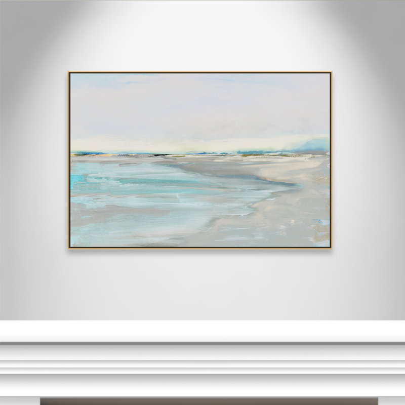 «Inlet at Dusk Print» par Val Rhodes, Naturel, H 41,5 po x l 61,5 po