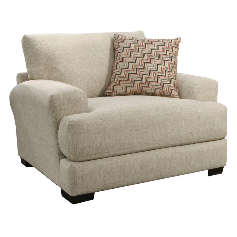 Fauteuil en polyester de 53 po de large Sebbi