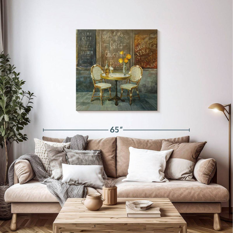 Café français II, H 36 po x l 36 po