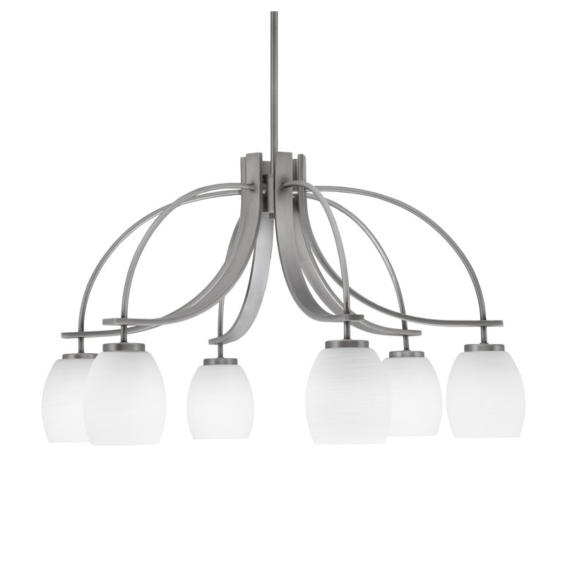 Lustre Cavella, H 16,5 po x l 28,5 po x P 28,5 po, Graphite, 6
