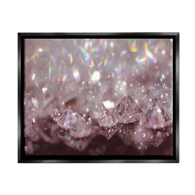 «Dazzling Bling Gems Luxury Fashion Glam Jewels» par Daphne Polselli - photographie à cadre flottant sur toile