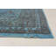 Tapis bleu unique en laine noué à la main Kosak de style années 1990 de 6 pi 9 po x 11 pi 1 po Kristy