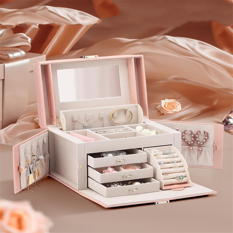 Saibah Jewellery Box +, Pink