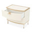 La Terrazza Nightstand, Large - Creamy Pearl