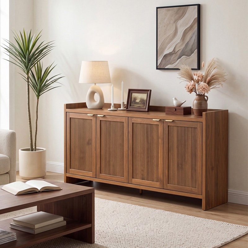 Buffet de 160 cm avec rangement, Brown