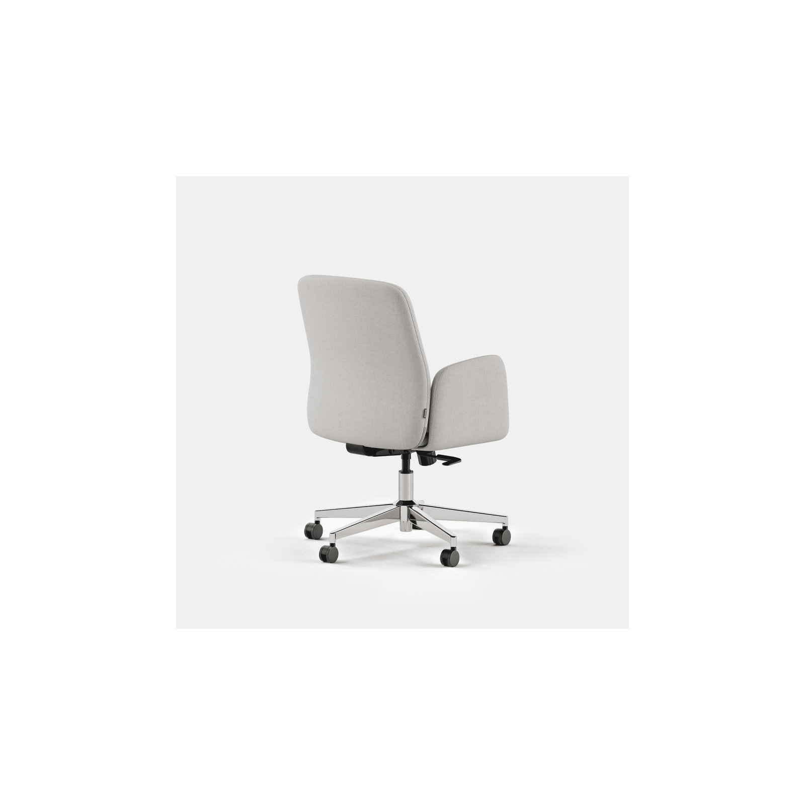Softside Chair - Midback - Fabric, Bone, 36"