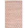 Hand Woven Jute/Cotton Polka Dots Rug in Maroon/Natural