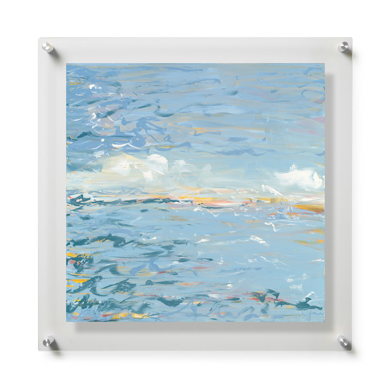 To the Coast par Carolyn Joe, H 32 po x l 32 po, Argent argent