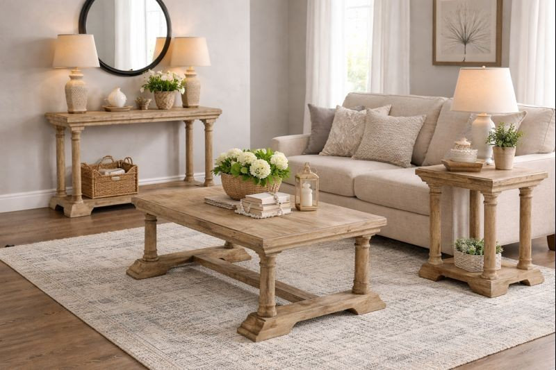Ensemble de tables d'appoint Farmhouse Cape May 3
