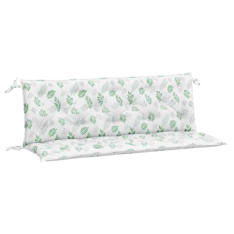 Ensemble de coussins de banc d'extérieur 100% polyester 2 feuilles Garden, H 19,7 po x l 59,1 po x P 2,8 po