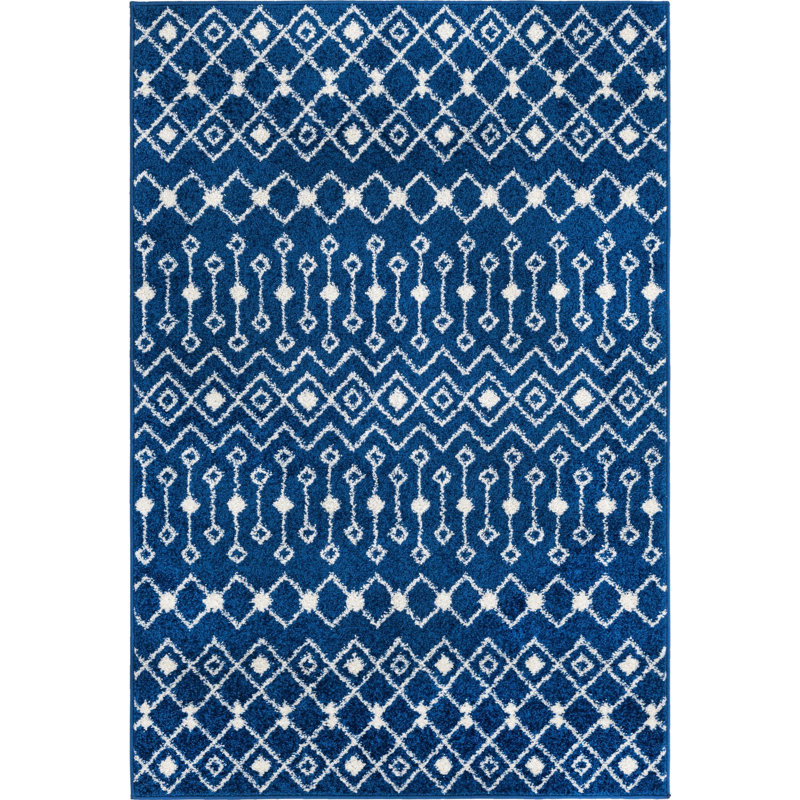 Geometric Indoor Rug, Rectangle 4' x 6'