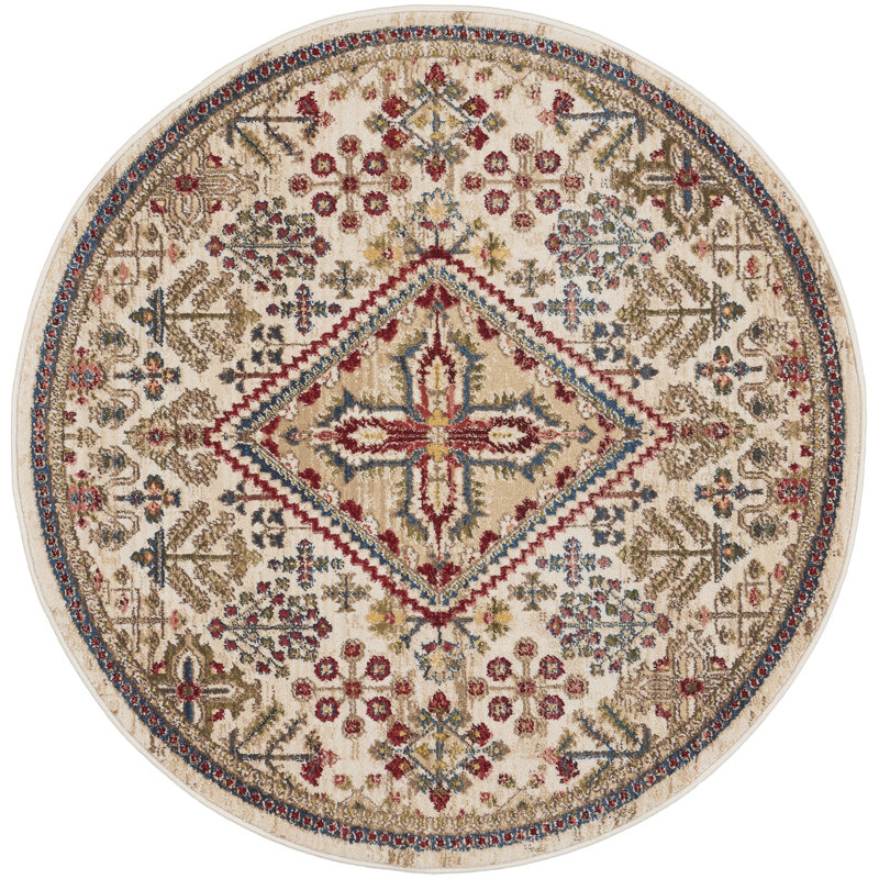 Oriental Indoor Rug, Round 4'
