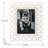Orovada White Marble Matte Picture Frame with Mat