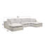 Canapé modulaire modulaire avec revêtement en velours côtelé moelleux, sans assemblage requis, siège personnalisable 5 pièces pour le salon ou la chambre à coucher