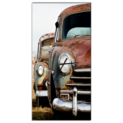 Vintage Cars - Modern Wall Clock