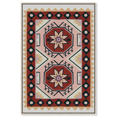 Daylight Damask Graphic Art Canvas