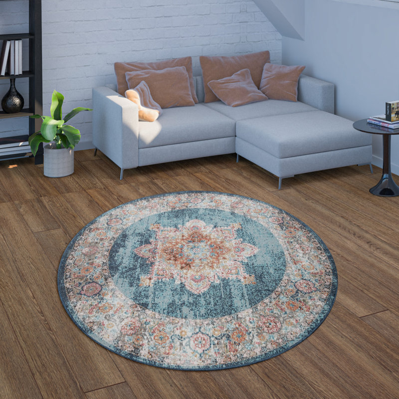 Oriental Indoor Rug, Round 6'7"