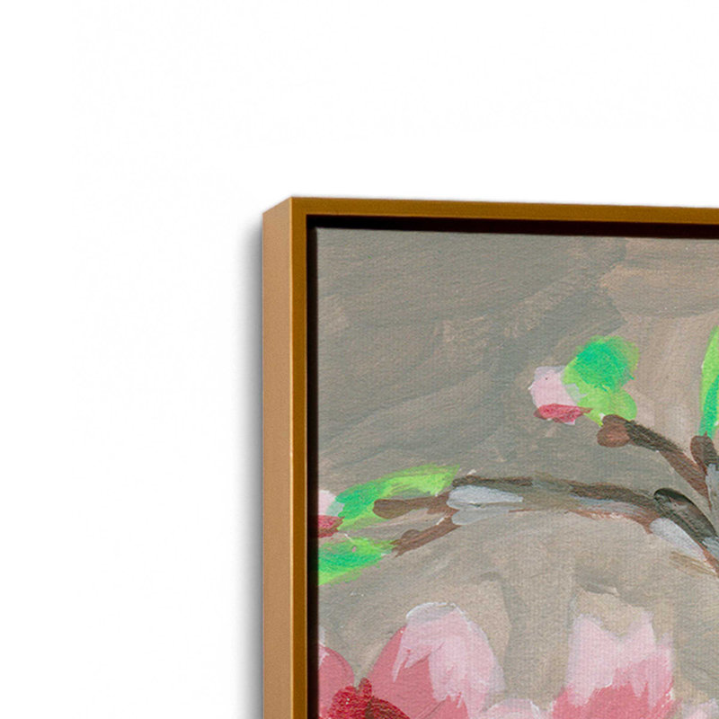 «Patchwork Pot I» par Melissa Wang, reproduction d'art sur toile, H 36 po x l 36 po, Doré