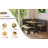 59" Chapman 3-Piece Corner Breakfast Nook Dining Set With Storage Benches – Black & Oak Finish-883926627