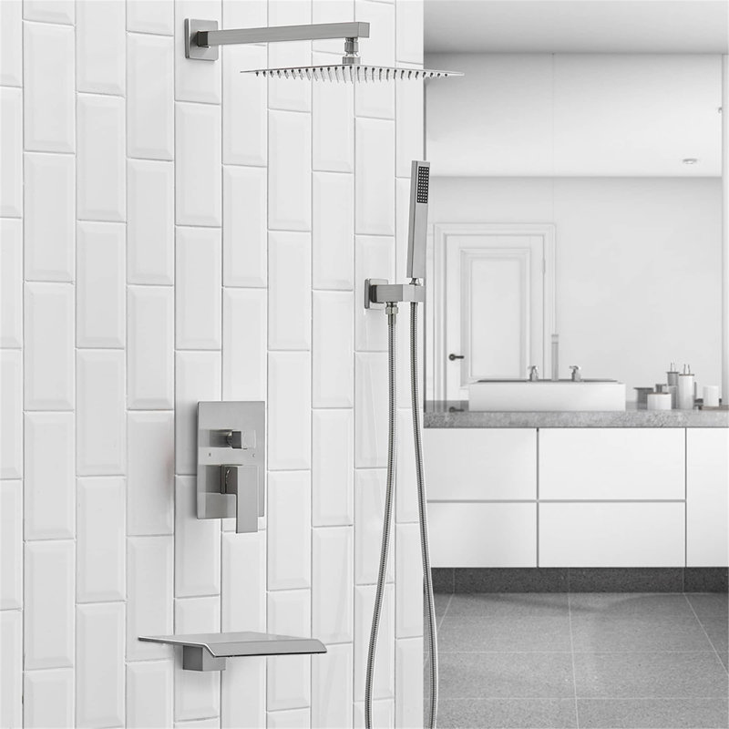 All-In-One Kit with Rough in-Valve, Brushed Nickel
