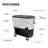 Permasteel 120-Qt Large Outdoor Cooler Cart on Wheels, Rolling Patio Cooler with Dividers for Separate Compartments-103591267