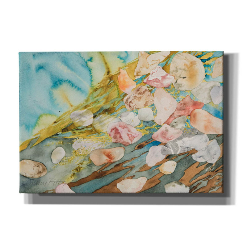 " Molos Beach 4 " by Sharon Pitts, 18" H x 26" W x 0.75" D