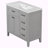 Osarugue 35.98'' Single Bathroom Vanity with Ceramic Top-420506781