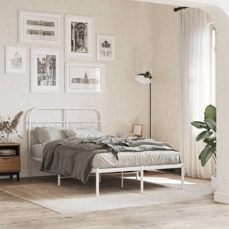 Metal Bed, 100" H x 125" W x 196" D