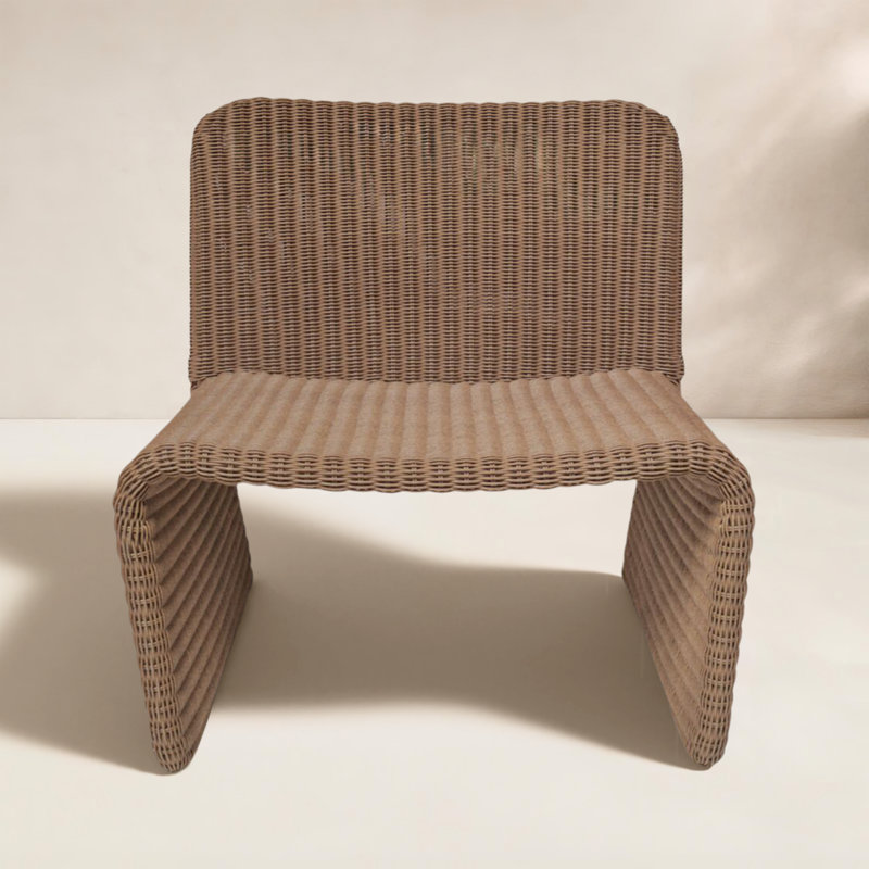 Ella Outdoor Accent Chair Charcoal, Brown