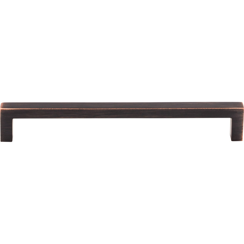 Square Bar pull, Tuscan Bronze, 7 9/16" Center to Center