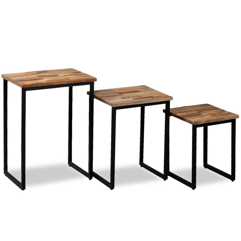 Gurney Slade Solid Wood Top Nesting Tables