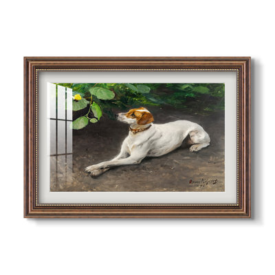 Portrait d'un chien, 1891 - Bruno Liljefors - Estampe encadrée sur mesure